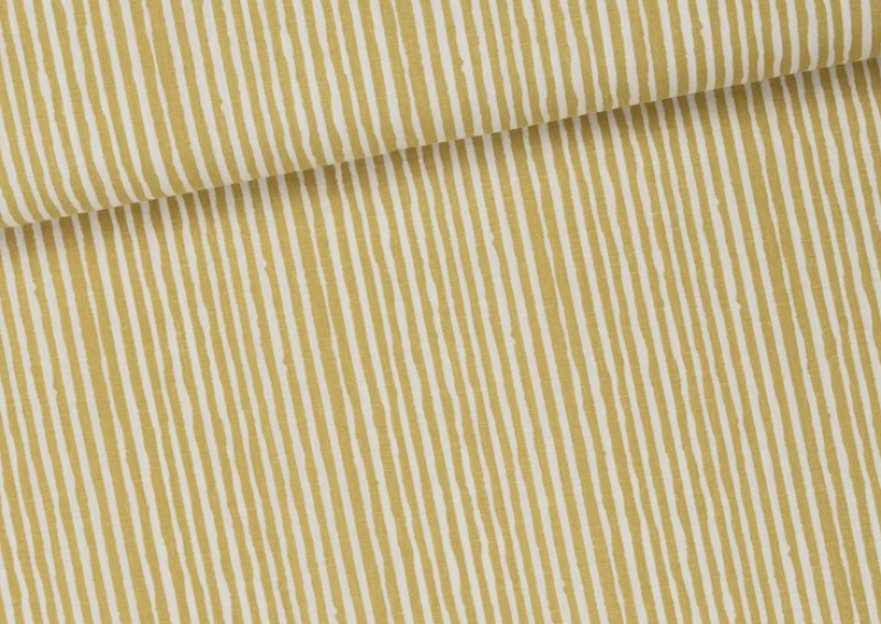 Fibre Mood Linen/Viscose Brush Stripes gelb